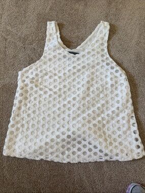 Sunday in Brooklyn Anthropologie White Eyelet Tank